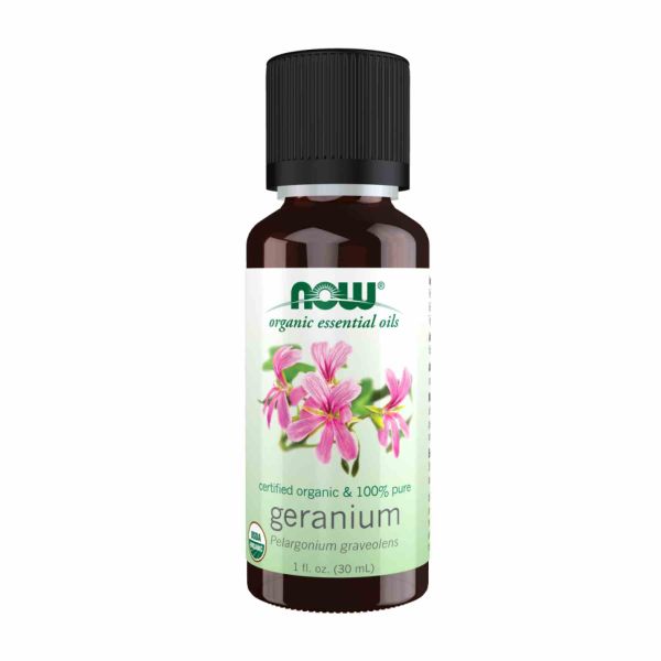 Organic Geranium Oil NOW 30 мл — 100% органічна ефірна олія герані