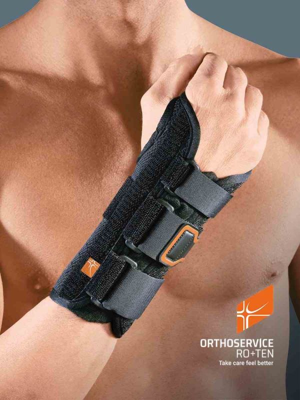 Ортез на променево-зап'ястковий суглоб з пальцем, короткий відкритий PolFIT 19, MP1119, Orthoservice Ортез на променево-зап'ястковий суглоб з пальцем, короткий відкритий PolFIT 19, MP1119, Orthoservice