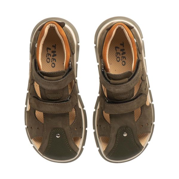 Ортопедичні босоніжки для хлопчиків, хакі (арт. LEO-T007 KH), Theo Leo (Туреччина)