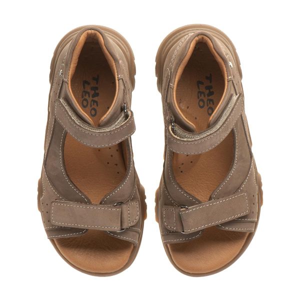 Ортопедичні босоніжки для хлопчиків, мокко (арт. LEO-2070 MINK), Theo Leo (Туреччина)