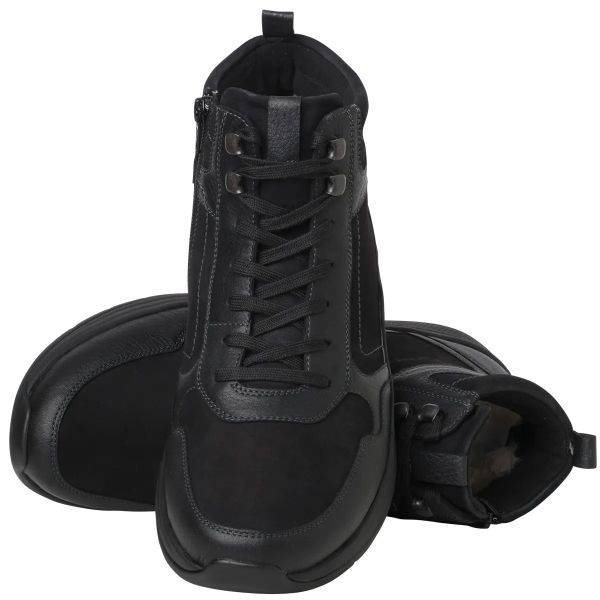 Ортопедичні черевики чоловічі зимові High Flyer, чорний, 0-25 1977 0100, Ganter (Австрія)