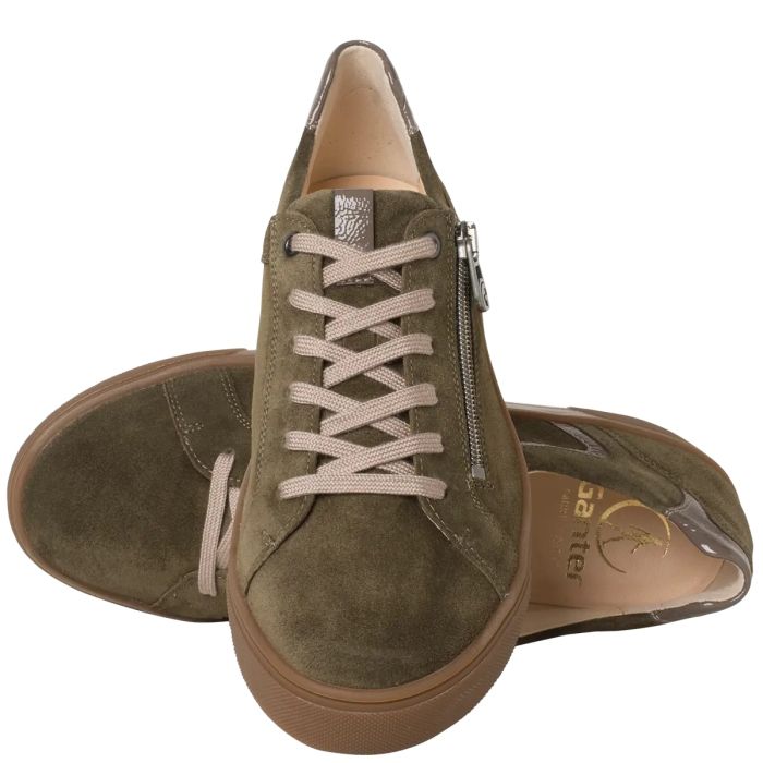 Ортопедичні кеди Helena, хакі/велюр, 0-20 4322 5300, Ganter (Австрія)