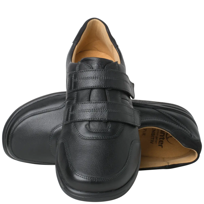 Ортопедичні чоловічі туфлі Kurt, чорний (8-25 6751 0100), Ganter (Австрія)