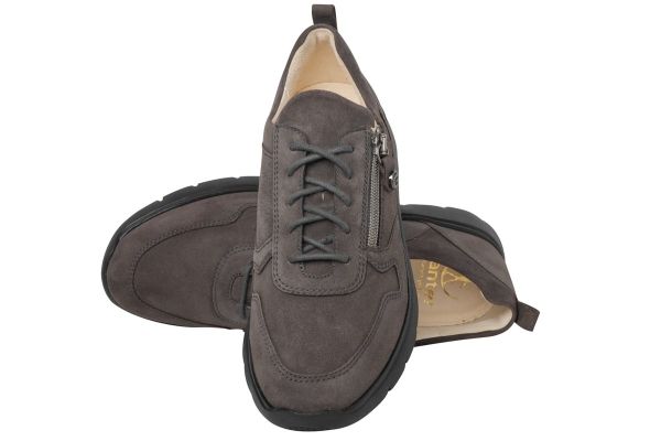 Женские полуботинки "GISI" р.4/37 (т.серый замш)