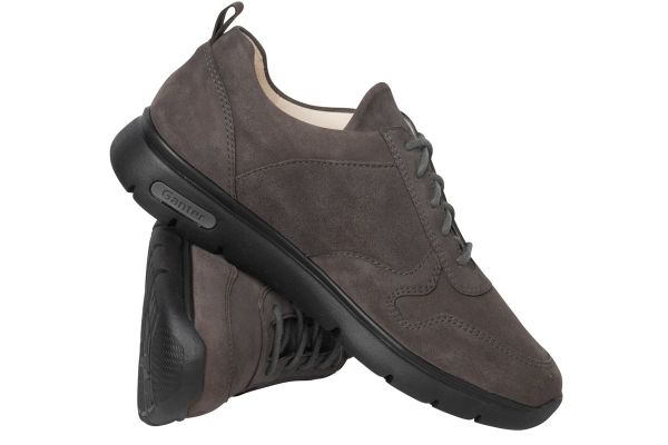 Женские полуботинки "GISI" р.4/37 (т.серый замш)