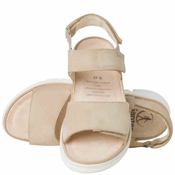 Ортопедические сандалии Gianna, св.бежевый (арт.9-20 0612 2100), Ganter (Австрия)