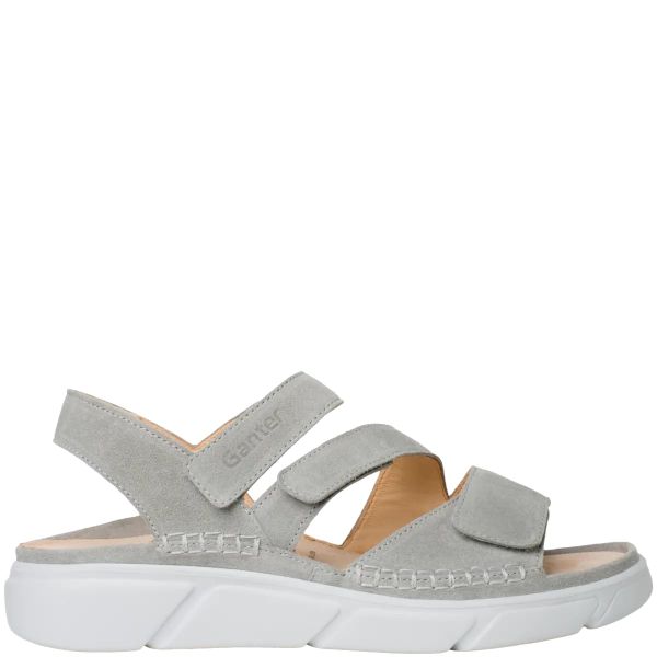 Ортопедические сандалии Halina, серый велюр (арт.9-20 0472 6800), Ganter (Австрия)