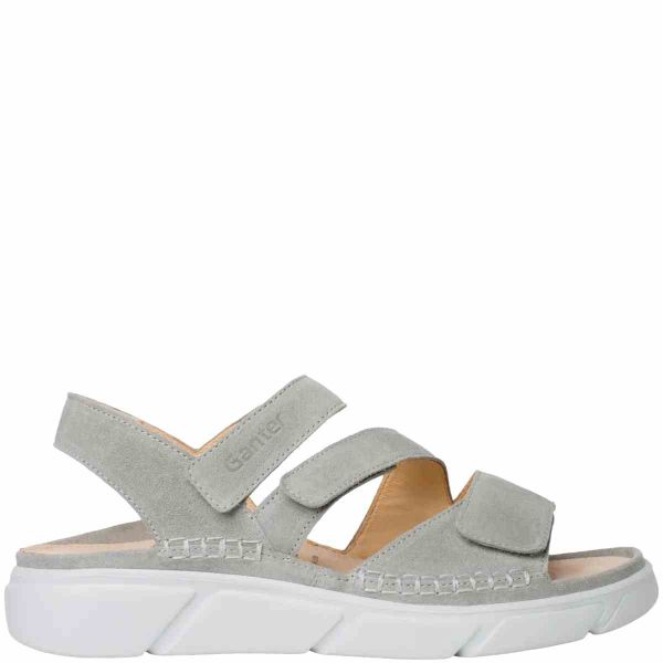 Ортопедичні сандалі Halina, сірий велюр (арт.9-20 0472 6800), Ganter (Австрія)