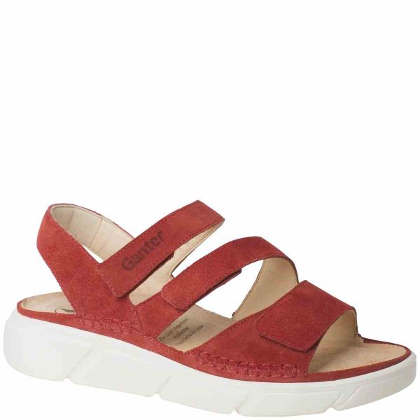 Ортопедические сандалии Halina, терракотовый велюр (арт.9-20 0472 8100), Ganter (Австрия)