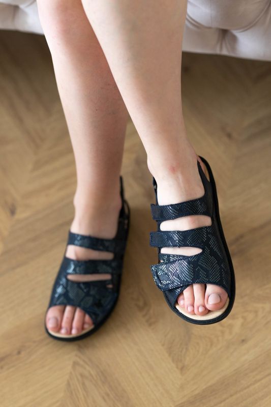 Жіночі сандалі "HERA" (т.синій) р.36