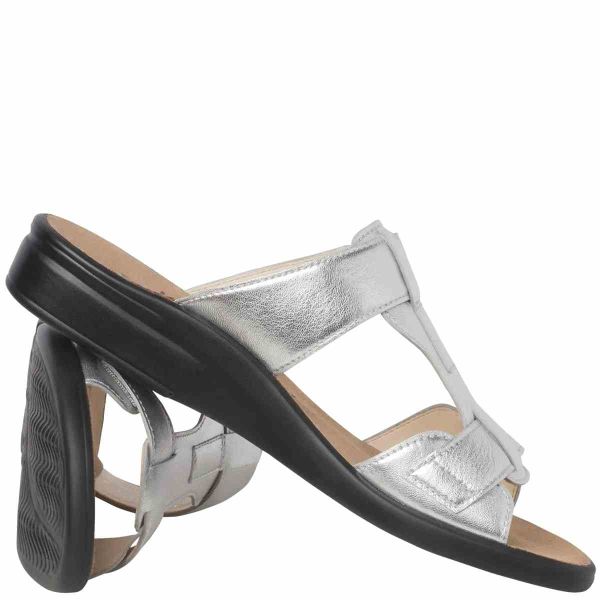 Ортопедичні шльопанці Sonnika, срібний/перламутр (арт.9-20 2840 7600), Ganter (Австрія)