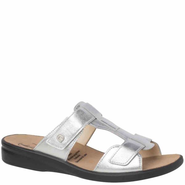 Ортопедичні шльопанці Sonnika, срібний/перламутр (арт.9-20 2840 7600), Ganter (Австрія)