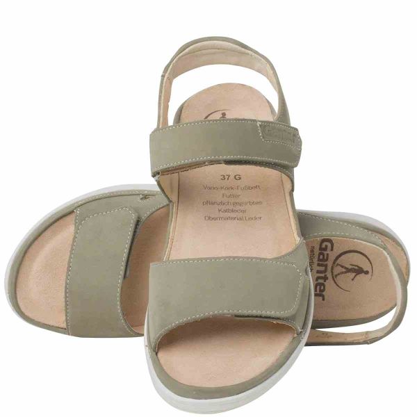 Ортопедические женские сандалии Gina, оливковый (арт. 9-20 0122 5400), Ganter (Австрия)