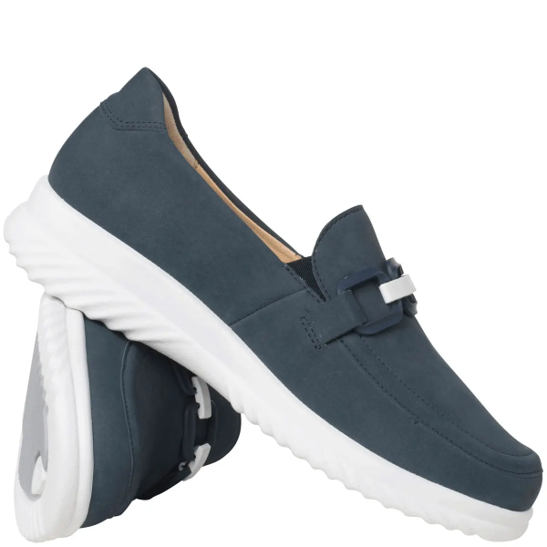 Ортопедические женские туфли Heike, синий/нубук (арт.7-20 4532 3700), Ganter (Австрия)