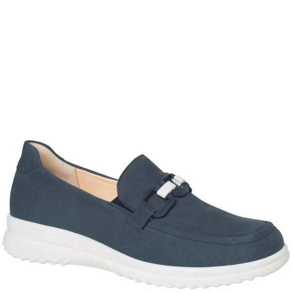 Ортопедические женские туфли Heike, синий/нубук (арт.7-20 4532 3700), Ganter (Австрия)