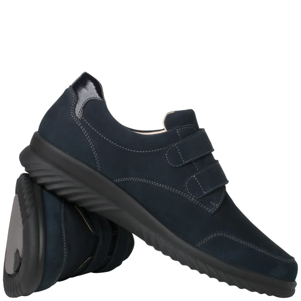 Ортопедичні жіночі туфлі Heike, т.синій/нубук (арт.8-20 4542 3000), Ganter (Австрія)