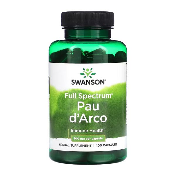 Pau d'Arco 500 mg - 100caps (Пошкоджена банка) Pau d'Arco 500 mg - 100caps (Пошкоджена банка)