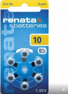 Батарейки для слухових апаратів Renata