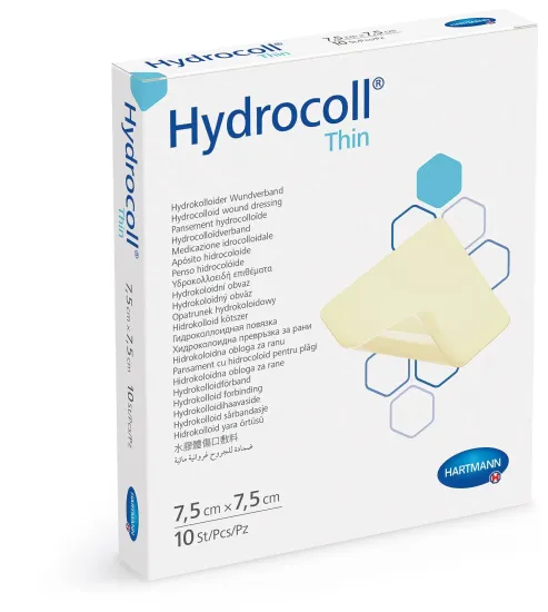 Повязка гидроколлоидная Hydrocoll® Thin / Гидроколл тен 7,5см х 7,5см 1шт