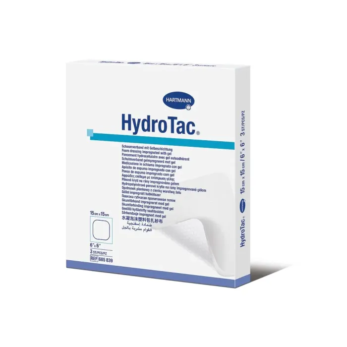 Повязка губчатая с гелевым покрытием HydroTac® / Гидротак 15см х 15см 1шт