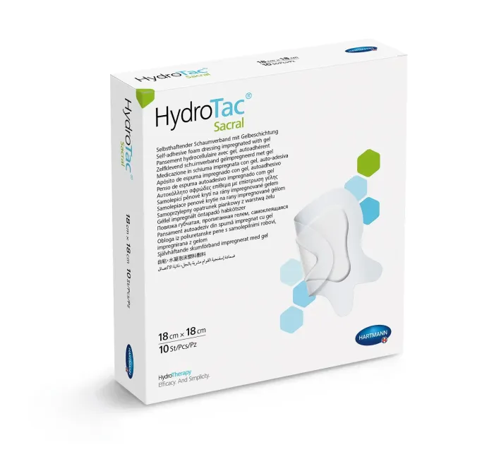 Повязка губчатая с гелевым самоклеющимся покрытием HydroTac® Sacral / Гидротак Сакрал 18см х 18см 1шт