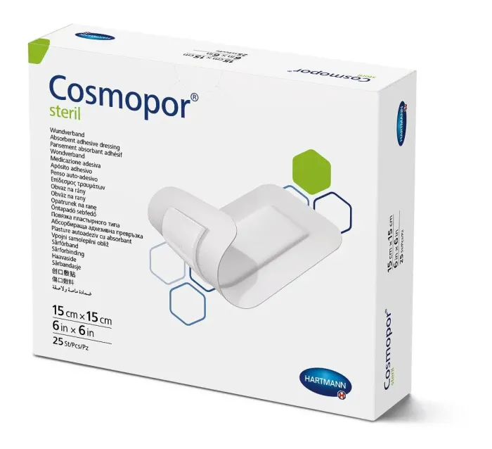 Повязка пластырная Cosmopor® steril / Космопор стерил 15 см х 15 см 1шт