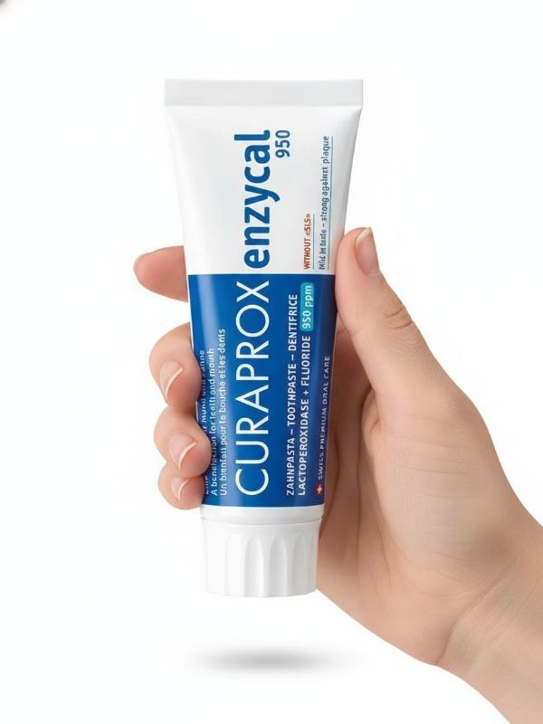 Enzymová zubní pasta s fluoridem, 75 ml, RDA - 30
