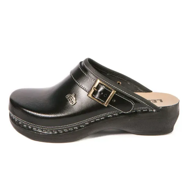 Жіноче Сабо Leon Чорний PU101 ортопедія