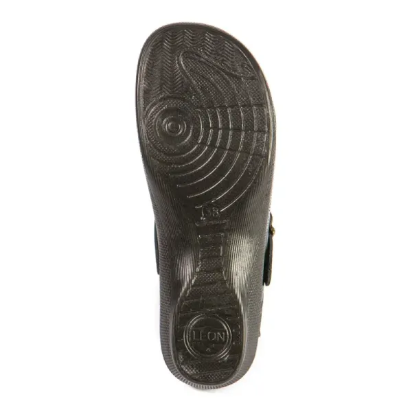 Жіноче Сабо Leon Чорний PU101 ортопедія