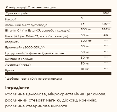 Quercetin Complex With Ester-C® Plus - 100 caps Quercetin Complex With Ester-C® Plus - 100 caps