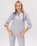 Медичний костюм жіночий Елізабет колір сірий