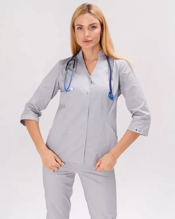 Медичний костюм жіночий Елізабет колір сірий Медичний костюм жіночий Елізабет колір сірий