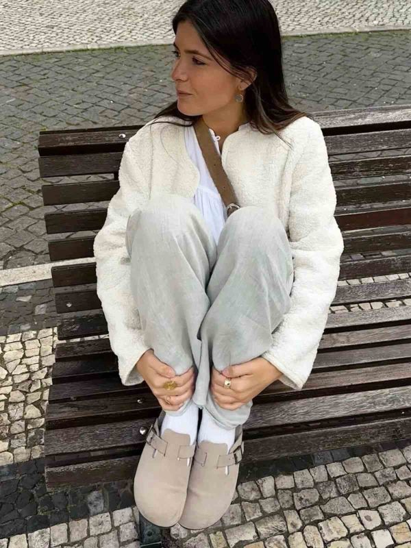 Сабо ортопедические Riva, бежевый велюр, unisex, G105495, TM Genuins (Испания)