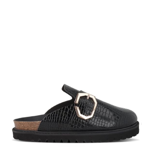 Сабо ортопедичні жіночі Grisel, чорний/лак, G106625, TM Genuins (Іспанія)