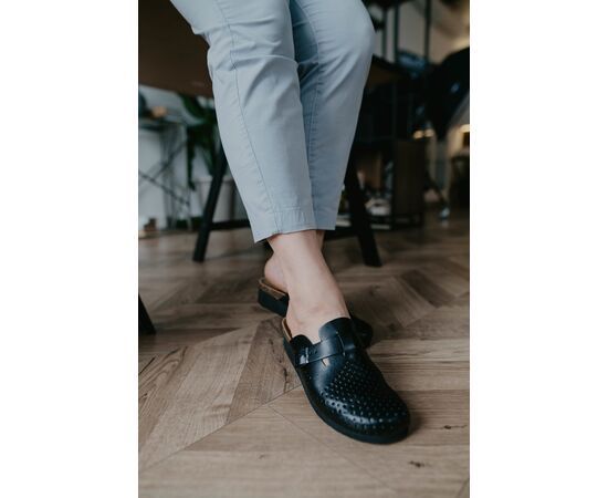 Сабо жіночі ортопедичні Oxford, Grubin чорний, арт. gr-85355