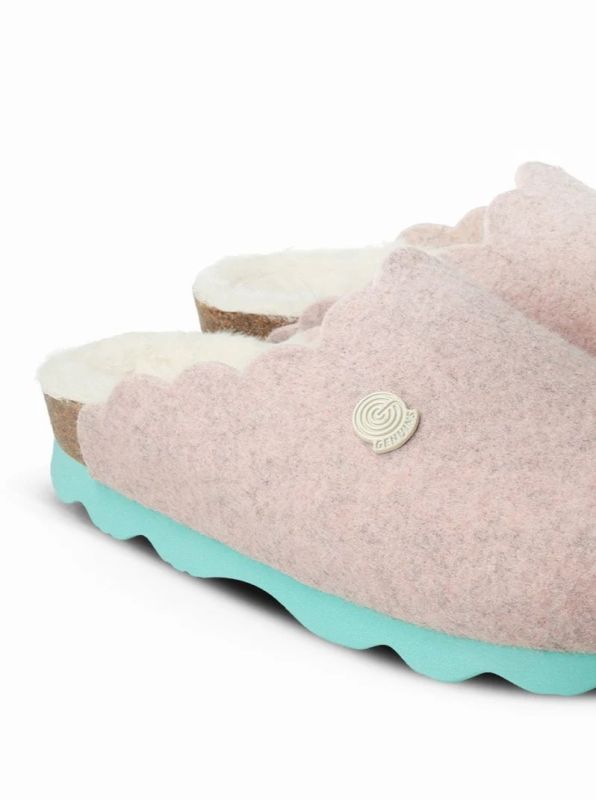 Сабо жіночі ортопедичні Candy, рожевий/хутро, G105492, TM Genuins (Іспанія)