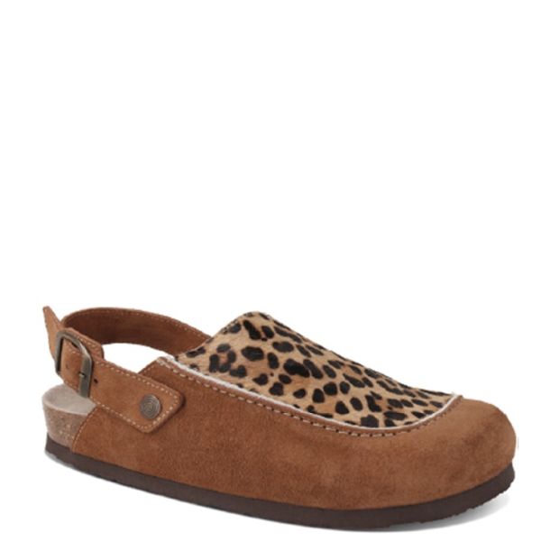 Сабо женские ортопедические Galbano, коричневый/принт, G106607, TM Genuins (Испания)