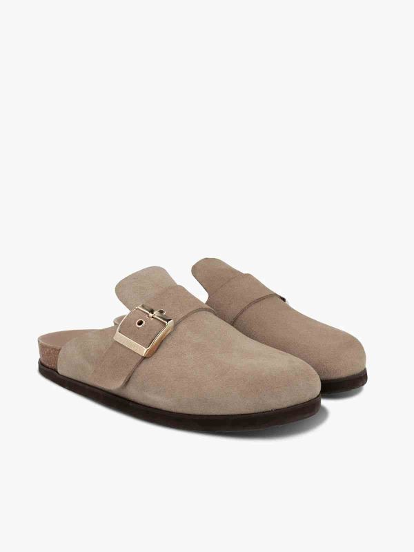 Сабо жіночі ортопедичні Izar, бежевий велюр, G104346, TM Genuins (Іспанія)