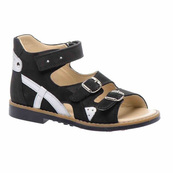 Сандалі ортопедичні, чорні,  The Leo 0073  Сандалі ортопедичні, чорні,  The Leo 0073