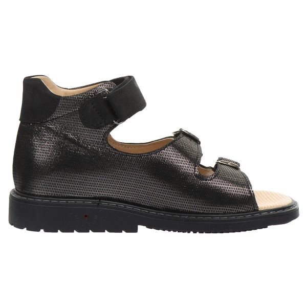 Сандалі ортопедичні для дівчинки, антрацит (арт.LEO-S687 ANT), Theo Leo (Туреччина)