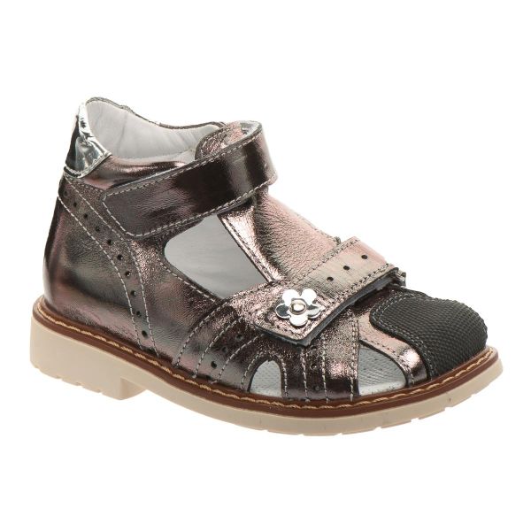 Сандалі ортопедичні для дівчинки, бронзовий/перламутр (арт.LEO-2748 COLOR), Theo Leo (Туреччина)