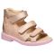 Сандалі ортопедичні для дівчинки, пудра/блиск (арт.LEO-2375 POW), Theo Leo (Туреччина)