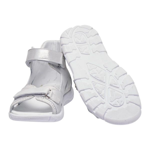 Сандалі ортопедичні для дівчинки, срібні (арт.LEO-235 SIL), Theo Leo (Туреччина)