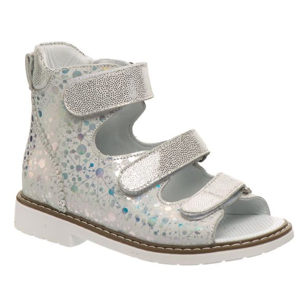 Сандалі ортопедичні для дівчинки, срібні (арт. LEO-283 SIL), Theo Leo (Туреччина)