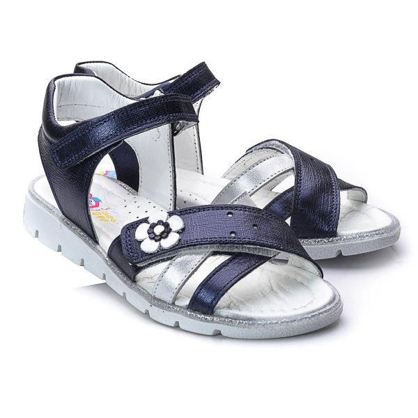 Сандалі ортопедичні для дівчинки, сині (арт.LEO-732), Theo Leo (Туреччина)