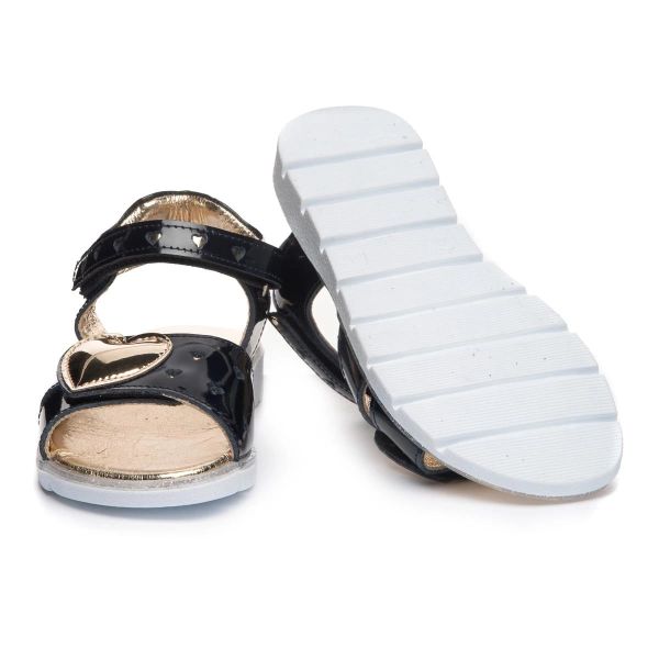 Сандалі ортопедичні для дівчинки, синій/золотий (арт.LEO-1263), Theo Leo (Туреччина)