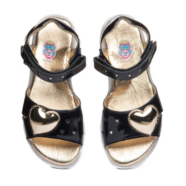 Сандалі ортопедичні для дівчинки, синій/золотий (арт.LEO-1263), Theo Leo (Туреччина)