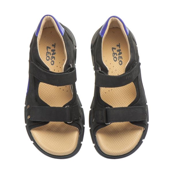 Сандалі профілактичні для хлопчиків, чорні (арт. LEO-3324 BL), Theo Leo (Туреччина)