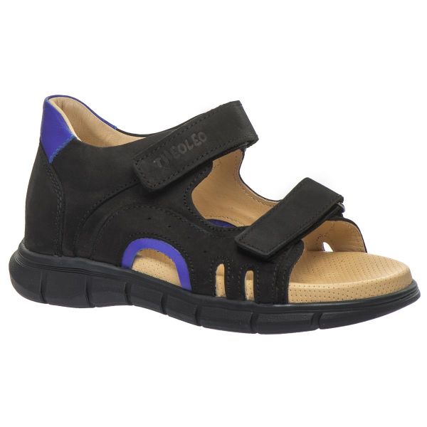 Сандалі профілактичні для хлопчиків, чорні (арт. LEO-3324 BL), Theo Leo (Туреччина)