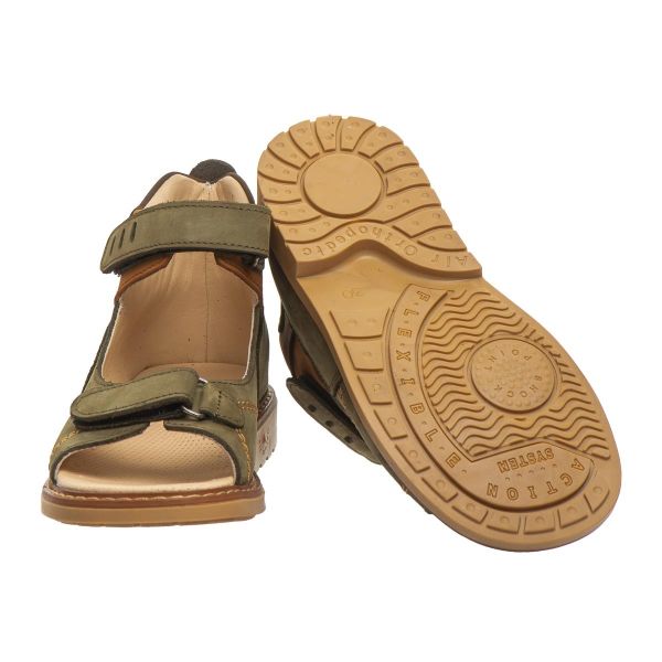 Сандалі профілактичні для хлопчиків, хакі (арт.LEO-777 KH), THEO LEO (Туреччина)